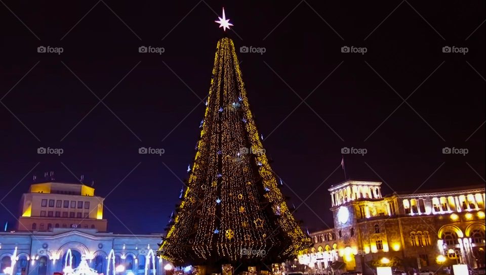 New Year's main Christmas tree