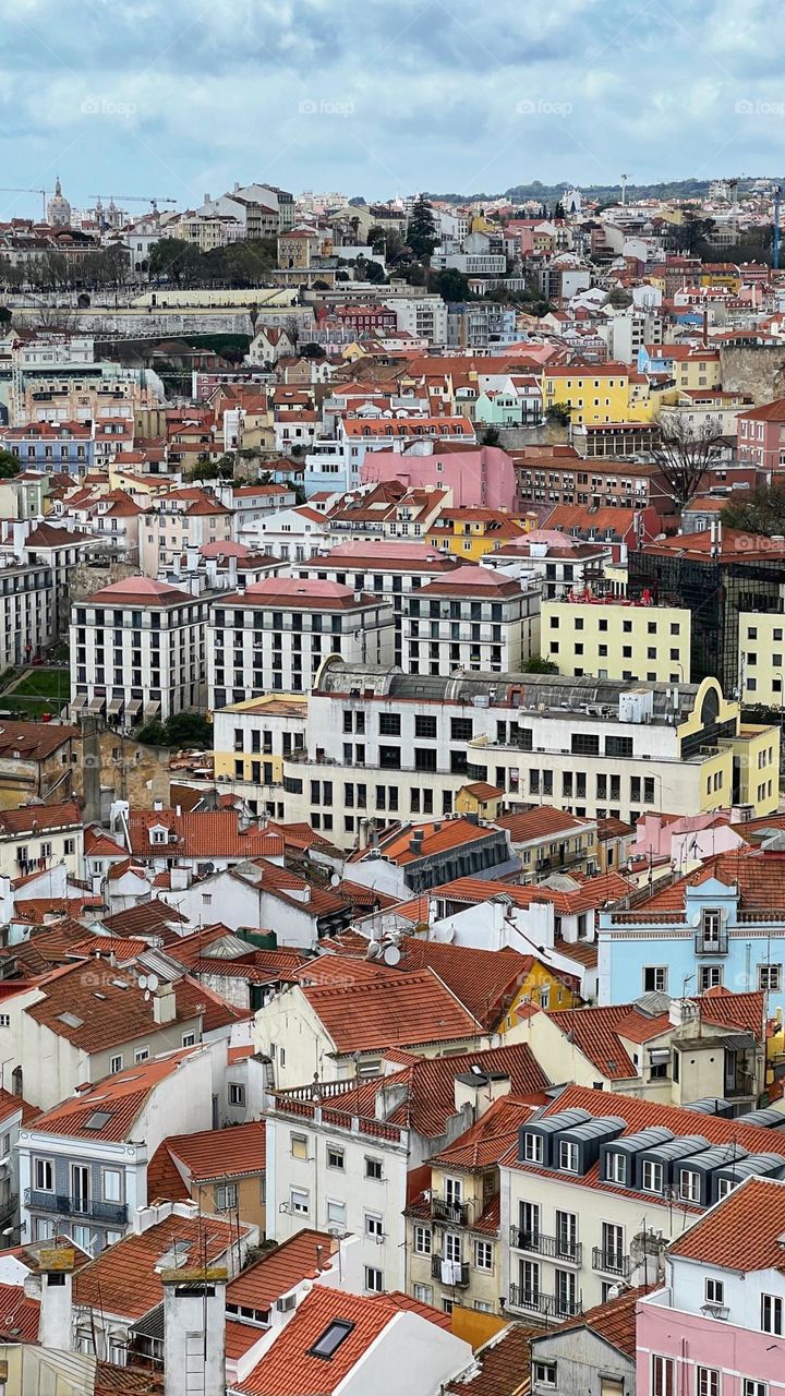 The viewpoints of Lisbon, Portugal 