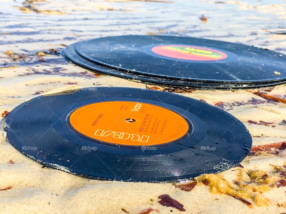 Beach ocean scent vintage vinyl
Music records 