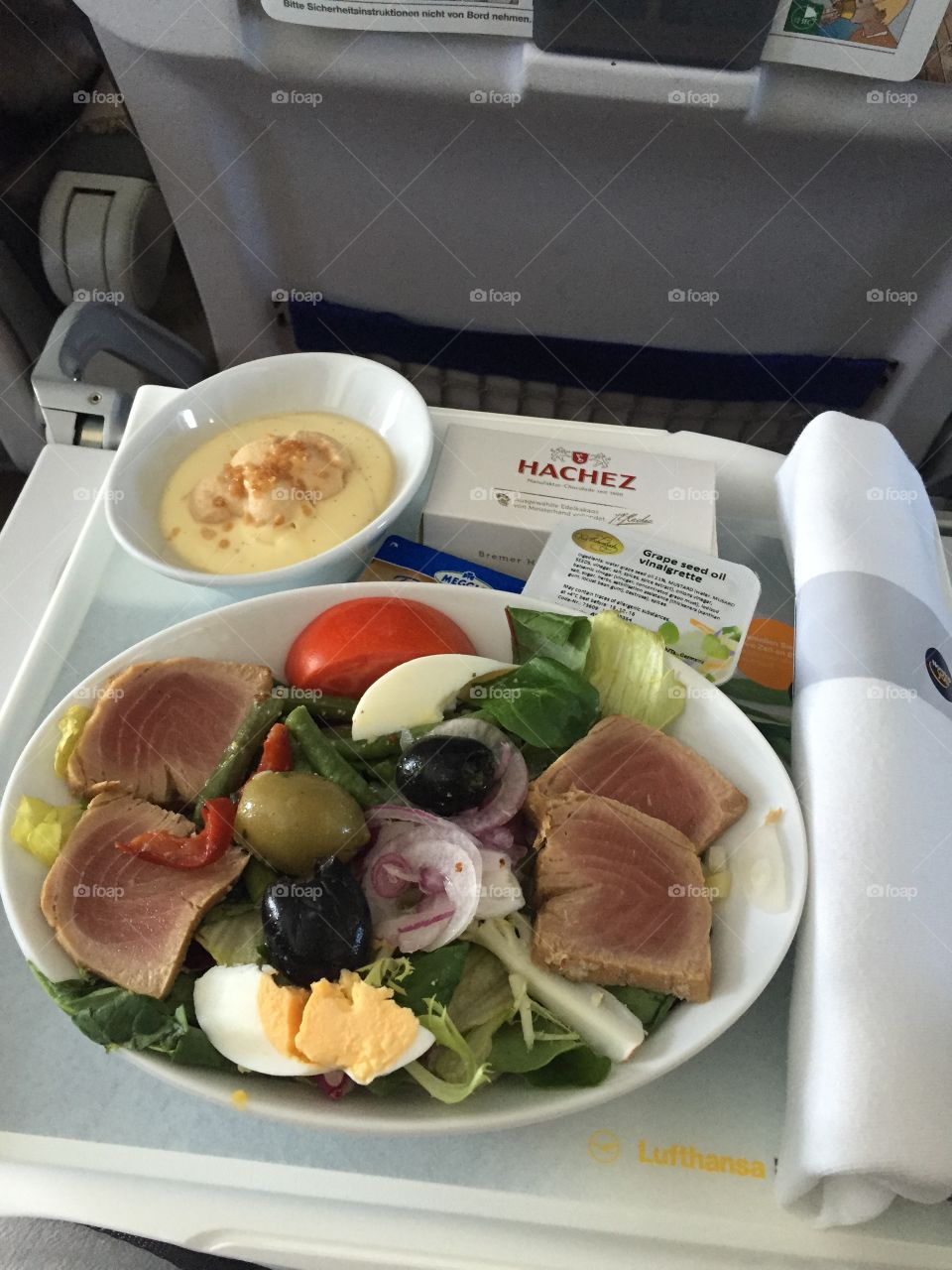 Airplane food. Tuna salad 