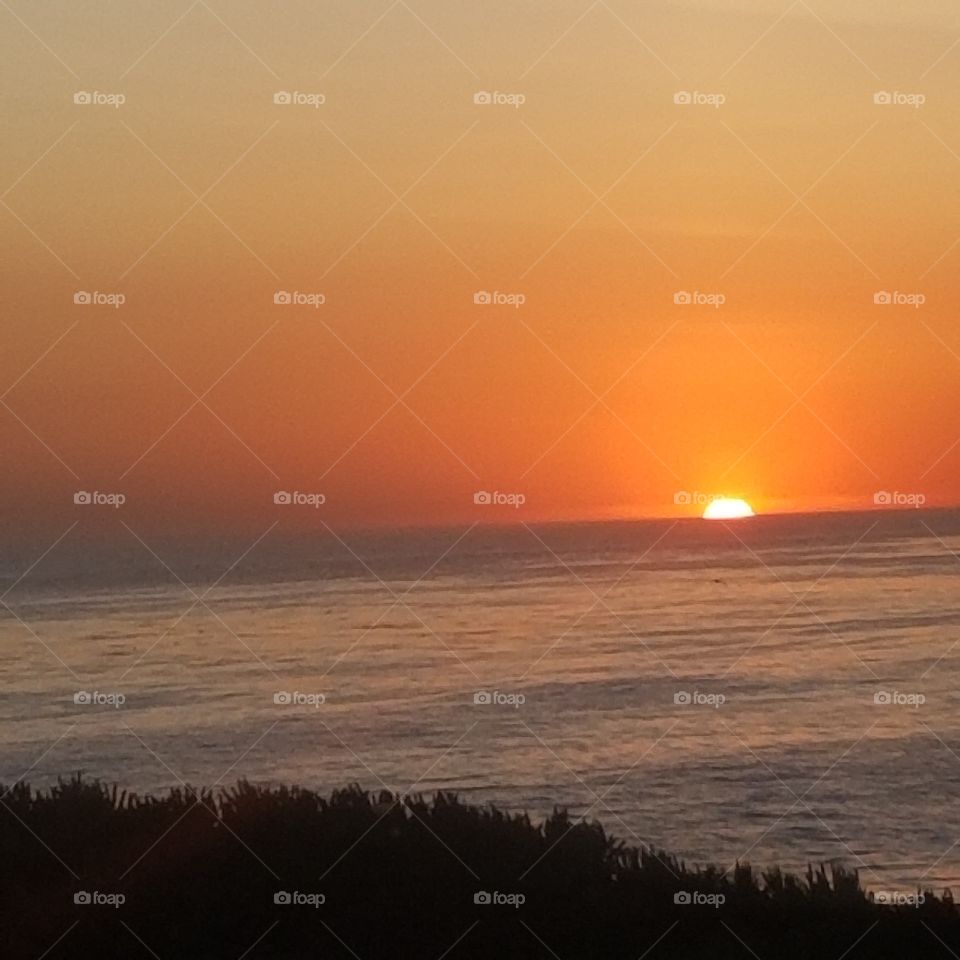 sunset in santa cruz