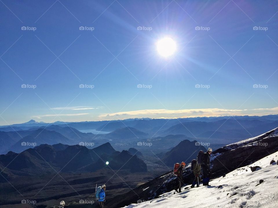 Climbing Volcán Villarrica in southern Chile 