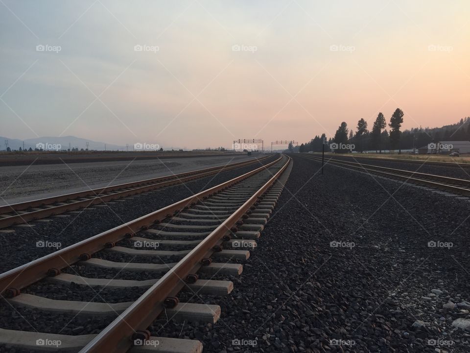 Locomotive, No Person, Railway, Road, Transportation System