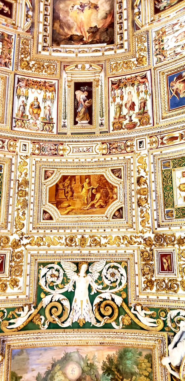 Vatican Rome ceiling portrait painting