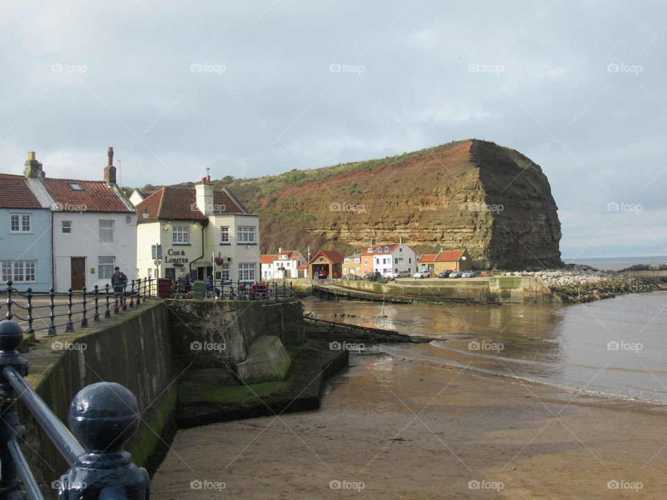 Staithes harbour north yorkshire