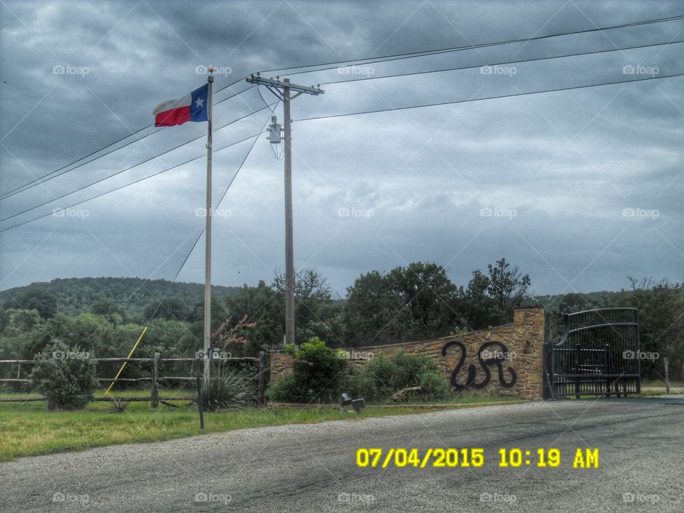 great state of Texas. This is a picture of the entrance to the wildcatter ranch resort located east of Graham Texas