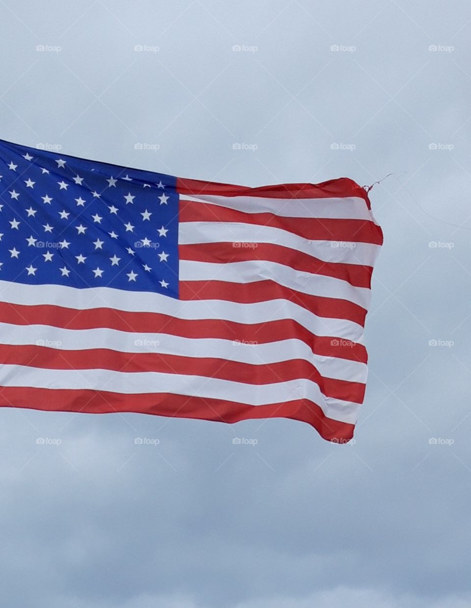 US flag in Deauville