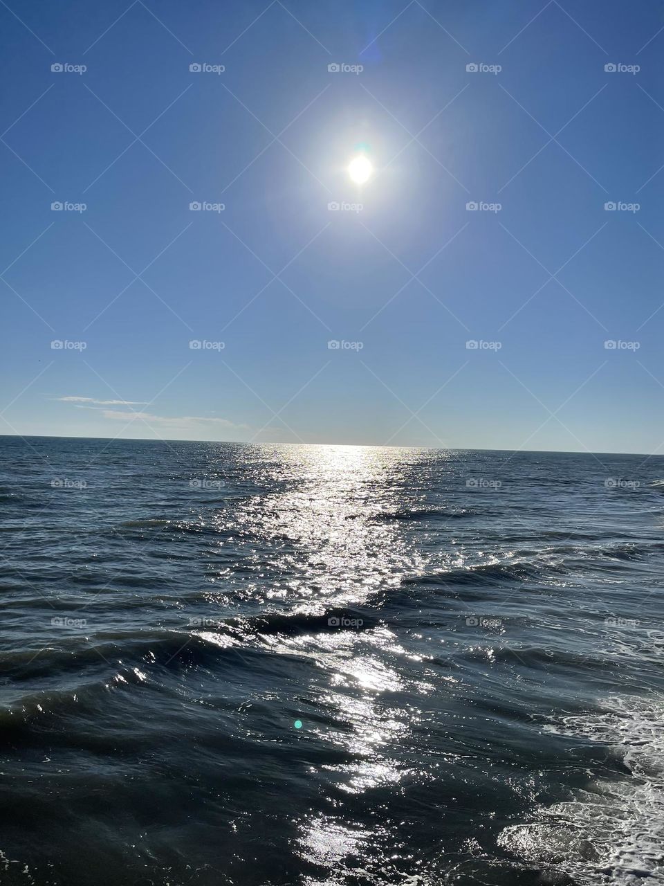 Beautiful Sun Reflecting off of Atlantic Ocean