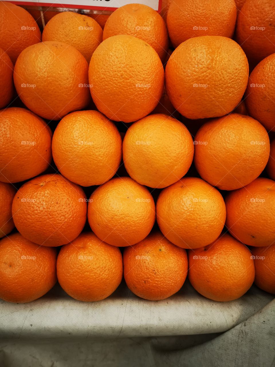 Oranges at Leicester Market.