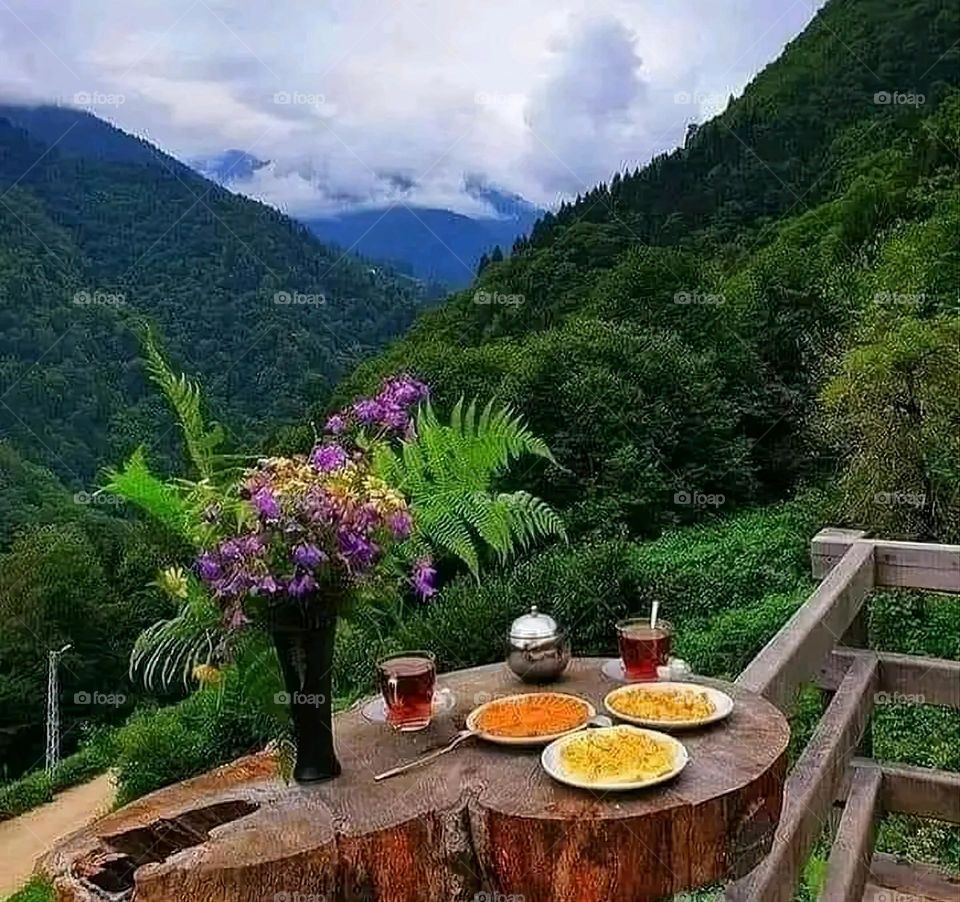 A very beautiful picture, and there is no better picture than it. There is no better picture of green herbs and colorful, red and white roses than it. Glory be to God, the natural and picturesque view, and there is no more