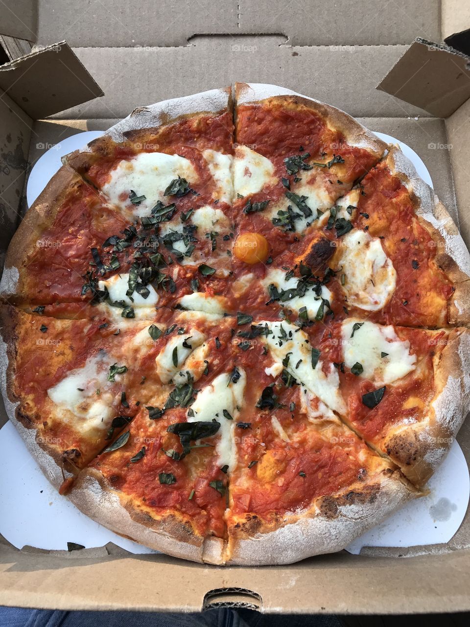 Fresh fire made pizza in door county Wisconsin 