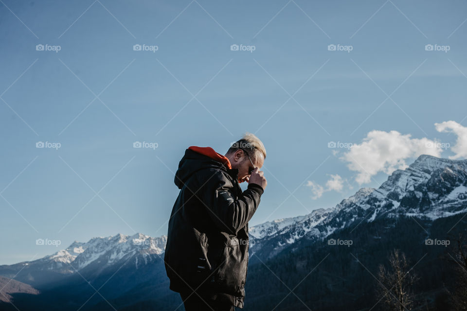 man in the mountains 
