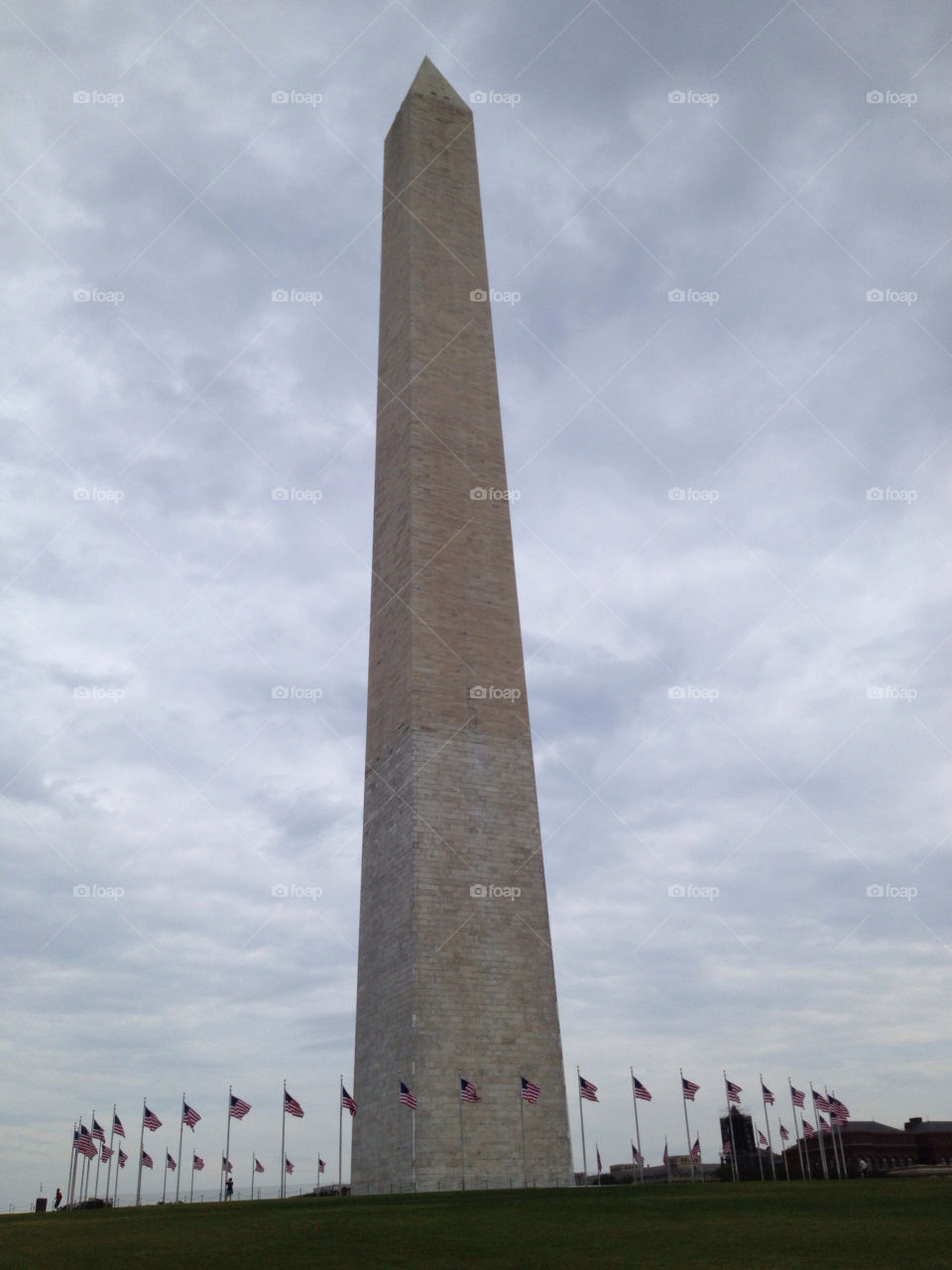 flags tall monument washington dc by walbam