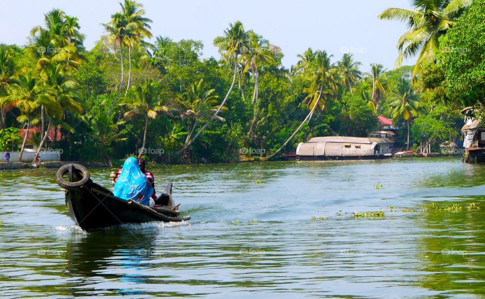 Couple on boat trip 