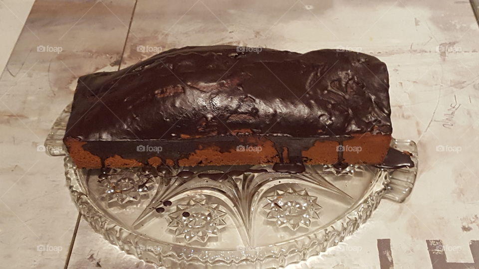 Kuchen mit Schokoladenstücke