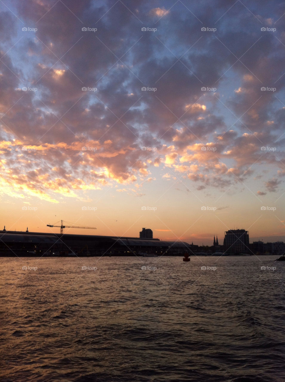 sunset sunset by the water sunset in amsterdam by sirleny.garcia