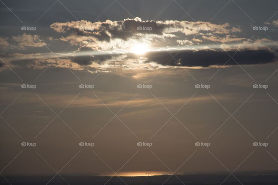 Sunrays over the sea