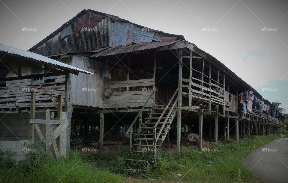 Iban Longhouse, Borneo, Sarawak