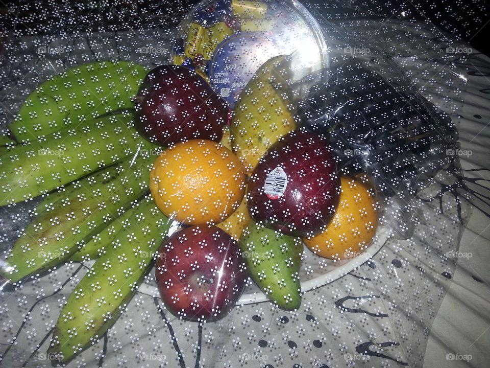 Natural fruits such as Orange,apples, bananas,grapes etc... These are good for health too