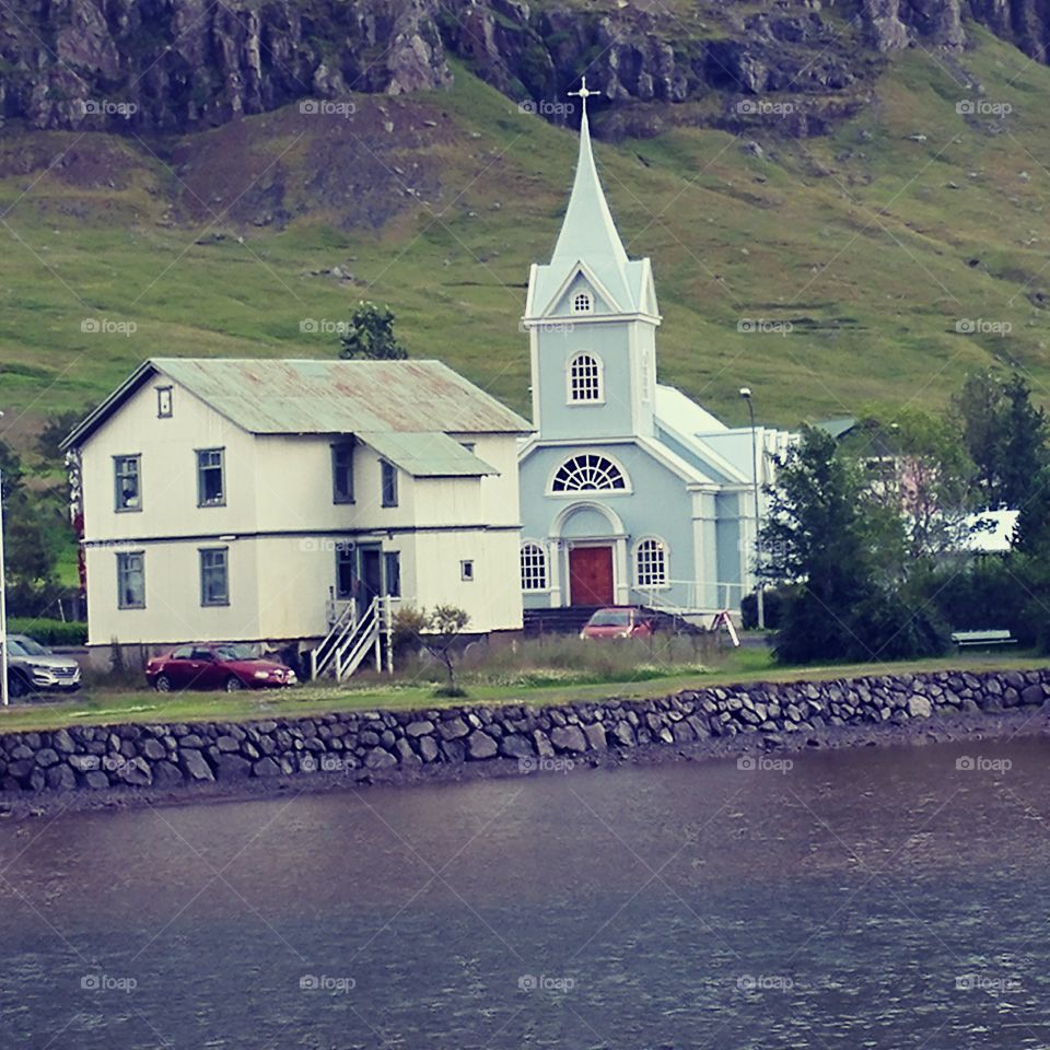 Pretty church in Seyðisfjörður,
Iceland
