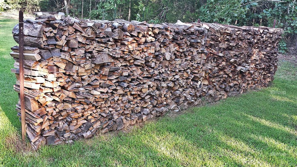 Firewood. Wood Stack