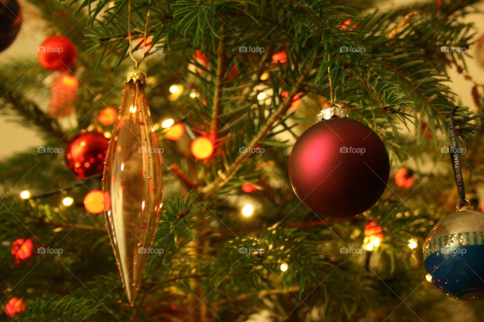 Close up Christmas tree