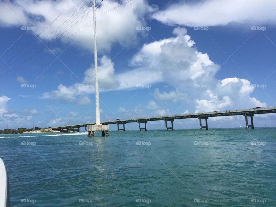 Bridge in the Florida keys 