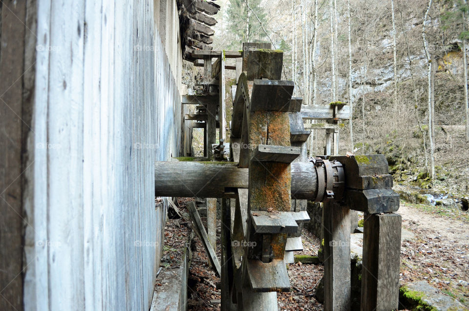 Abandoned water mill Fondo