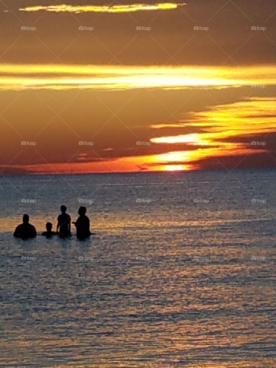 sunset on Clearwater Beach