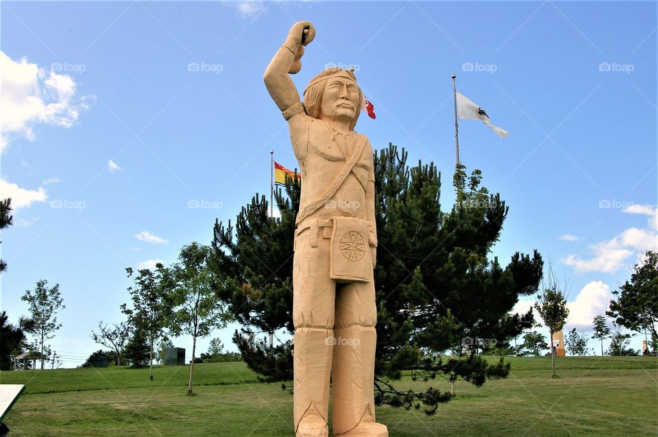 Saint John, Canada Statue of Indian, Native American