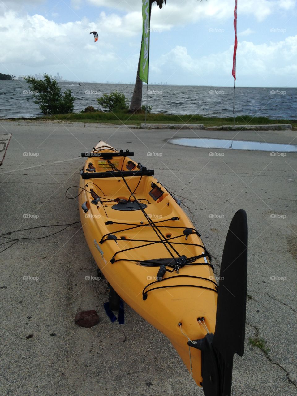 Yellow Kayak. yellow Kayak