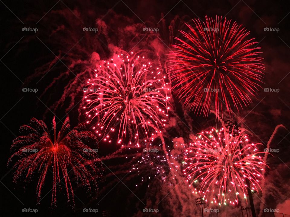 Red fireworks 