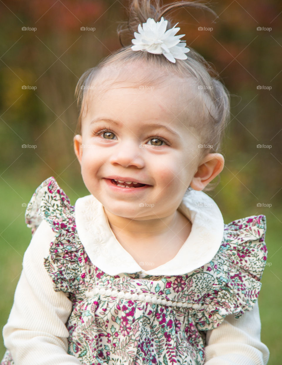 Toddler Baby Girl Fall Portrait