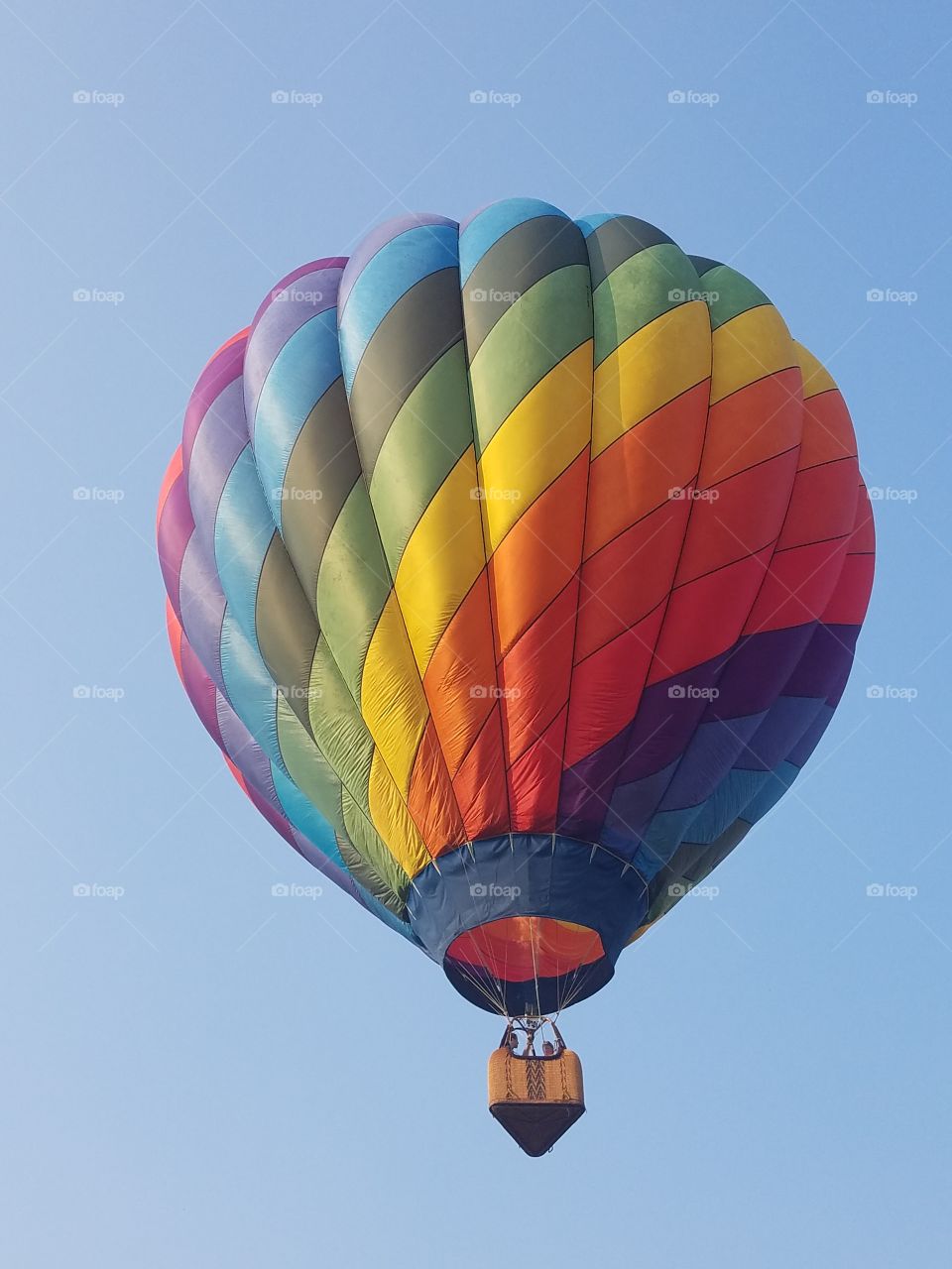 rainbow hot air balloons