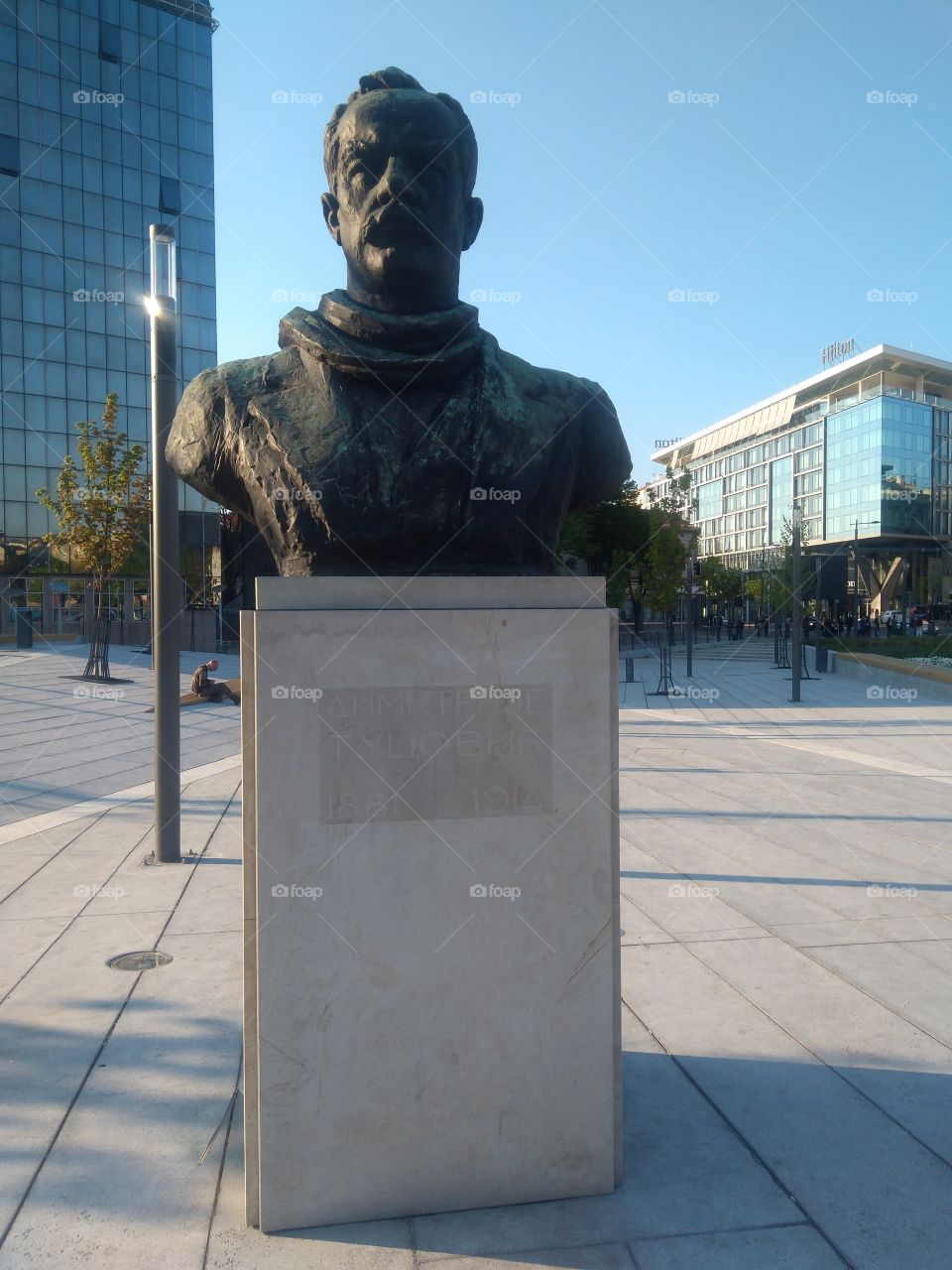 Monument to Dimitrije Tucovic in Belgrade (Serbia). He was a prominent politician and journalist