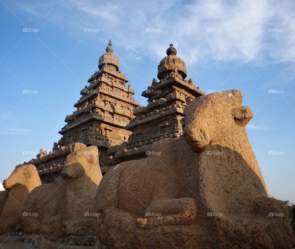 Shore temple, UNESCO world heritage site, Mahabalipuram, India