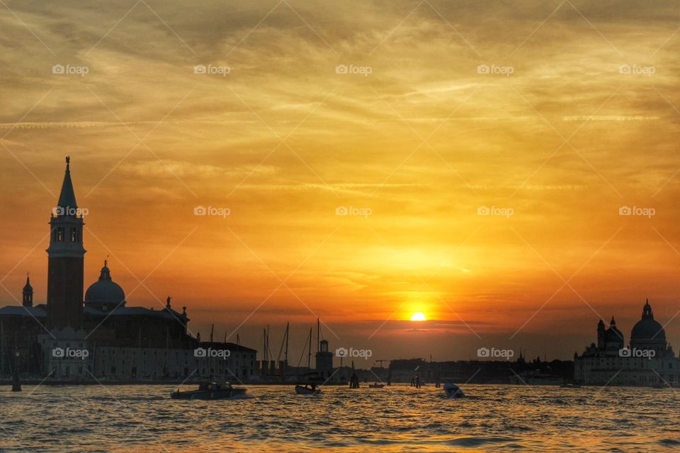 Sunset in Venice