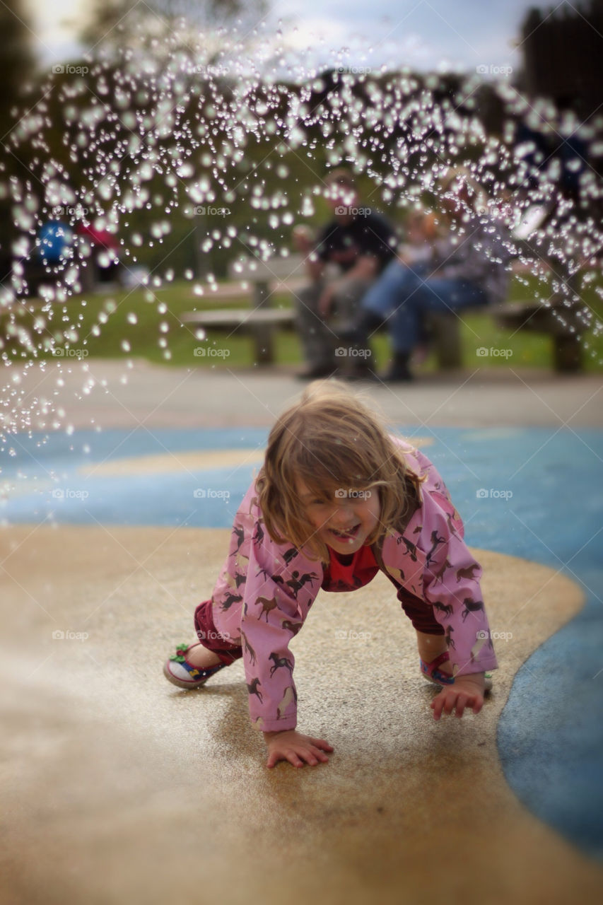 girl happy play smile by geebee