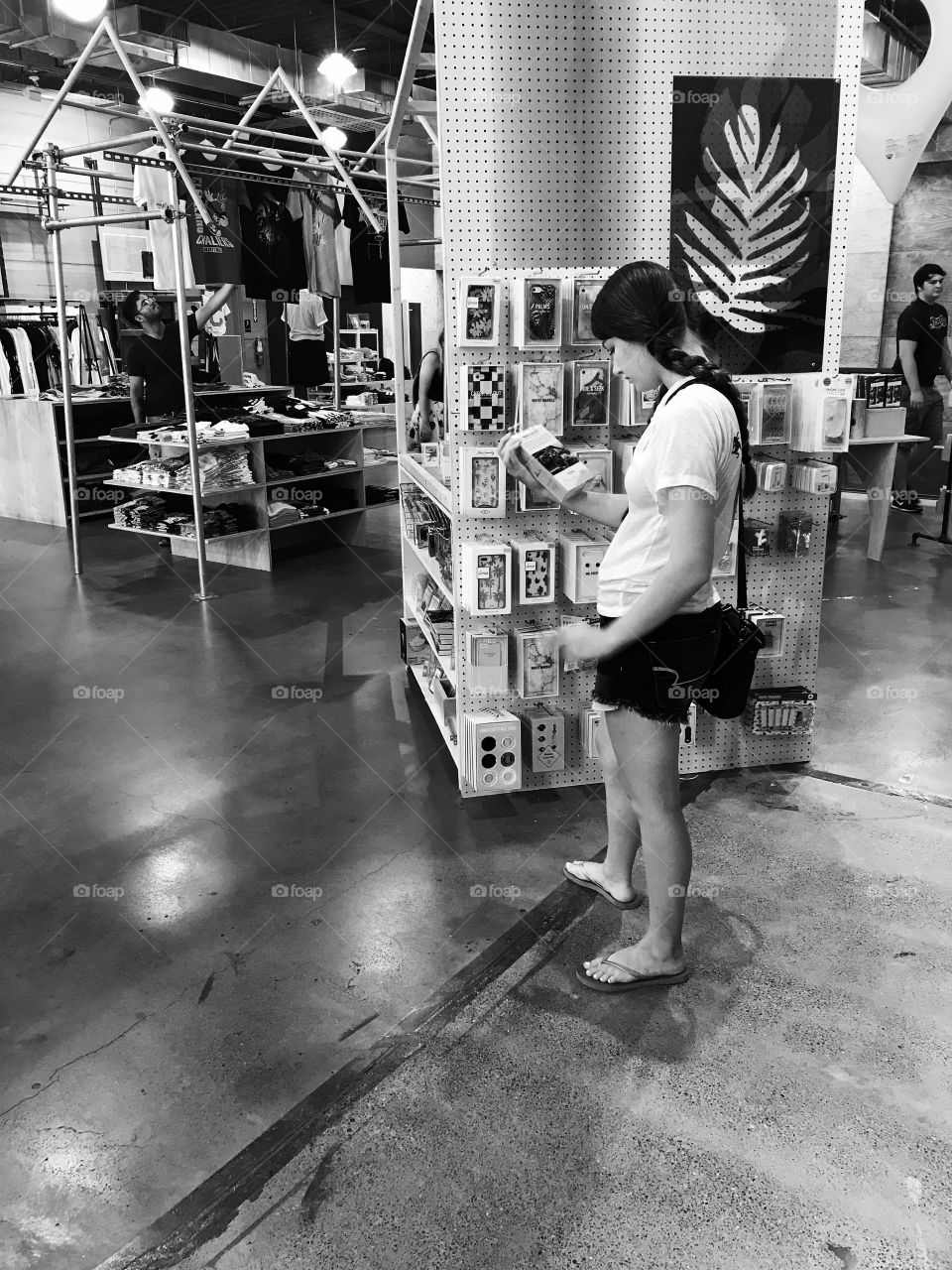 Young woman shopping in the mall