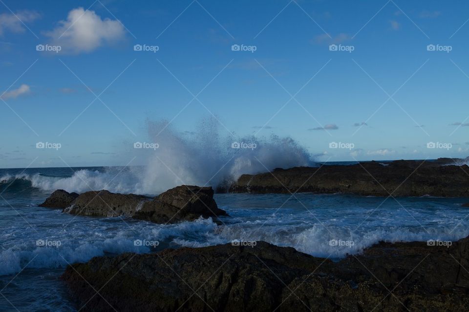 Snapper Rocks Wave Crash