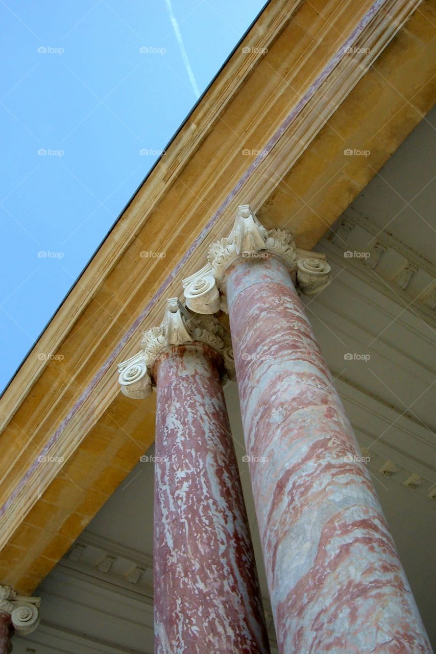 Pink Marble Columns