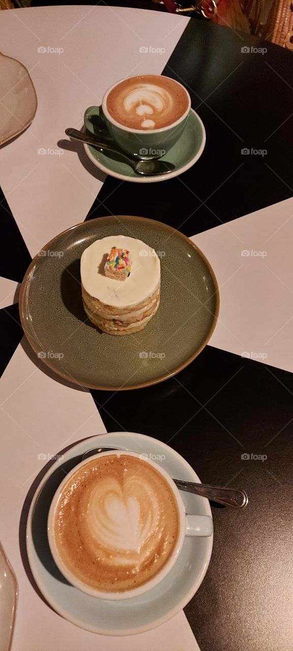 coffee  and cake☕❤