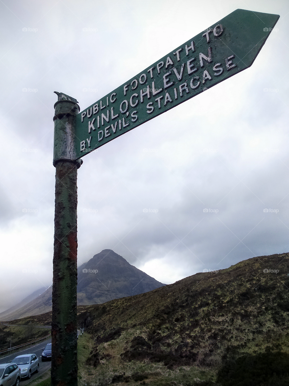 Devils staircase glencoe in the highlands Scotland 