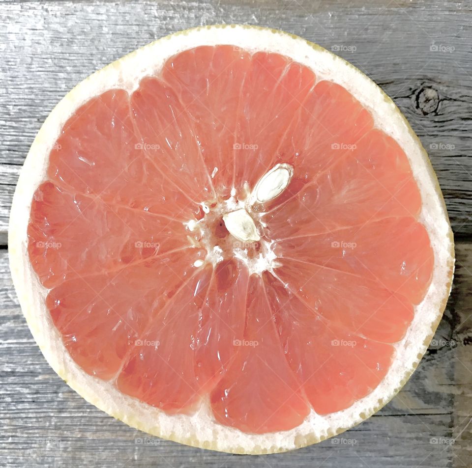 Close-Up Grapefruit Half