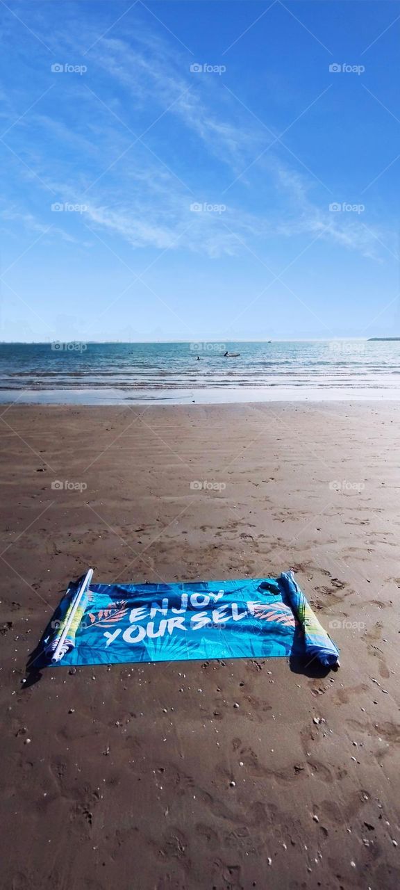 Towel at the beach