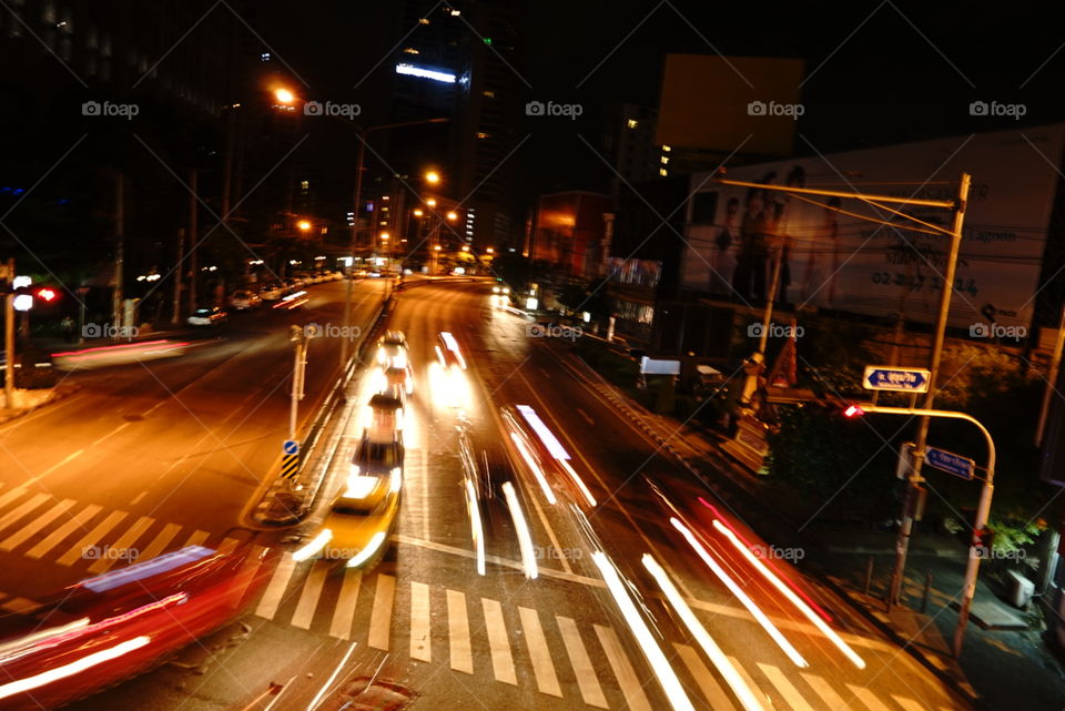 Bangkok street traffic 