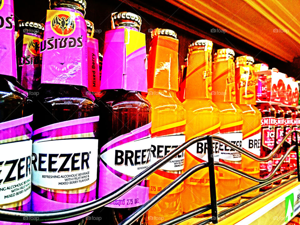 Breezer. Colourful of breezer