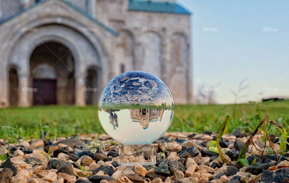 Catch the Bagrati Cathedral in Kutaisi Georgia into crystal