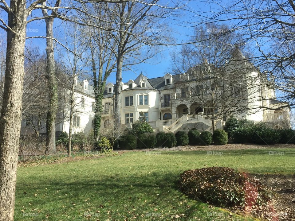 French-style chateau in the town of Biltmore Forest in Asheville, North Carolina. 