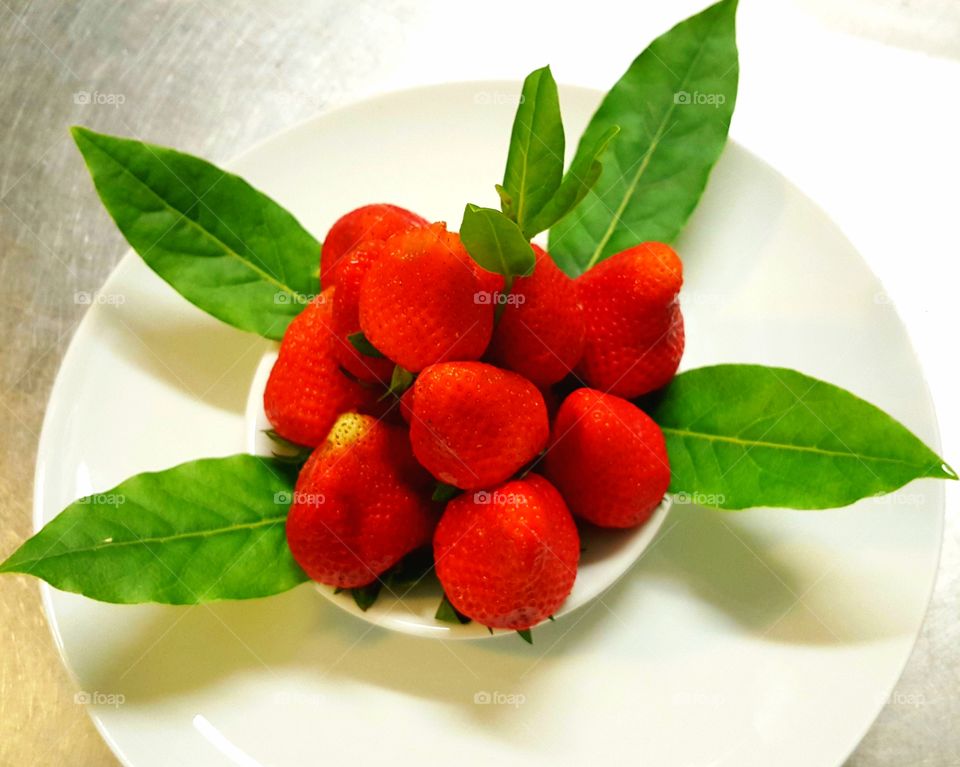 Strawberry fruit.